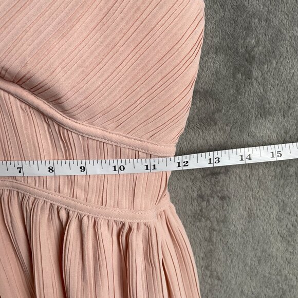 All in Favor Pleated Peplum Camisole Top Blush Pink XS NWT Fairy Coquette Y2K - Picture 8 of 9